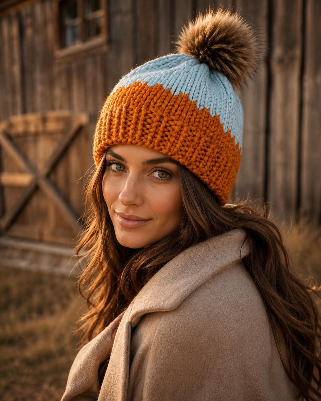 Sylvie Beanie Knitting Pattern – Easy Knit Hat pattern preview.