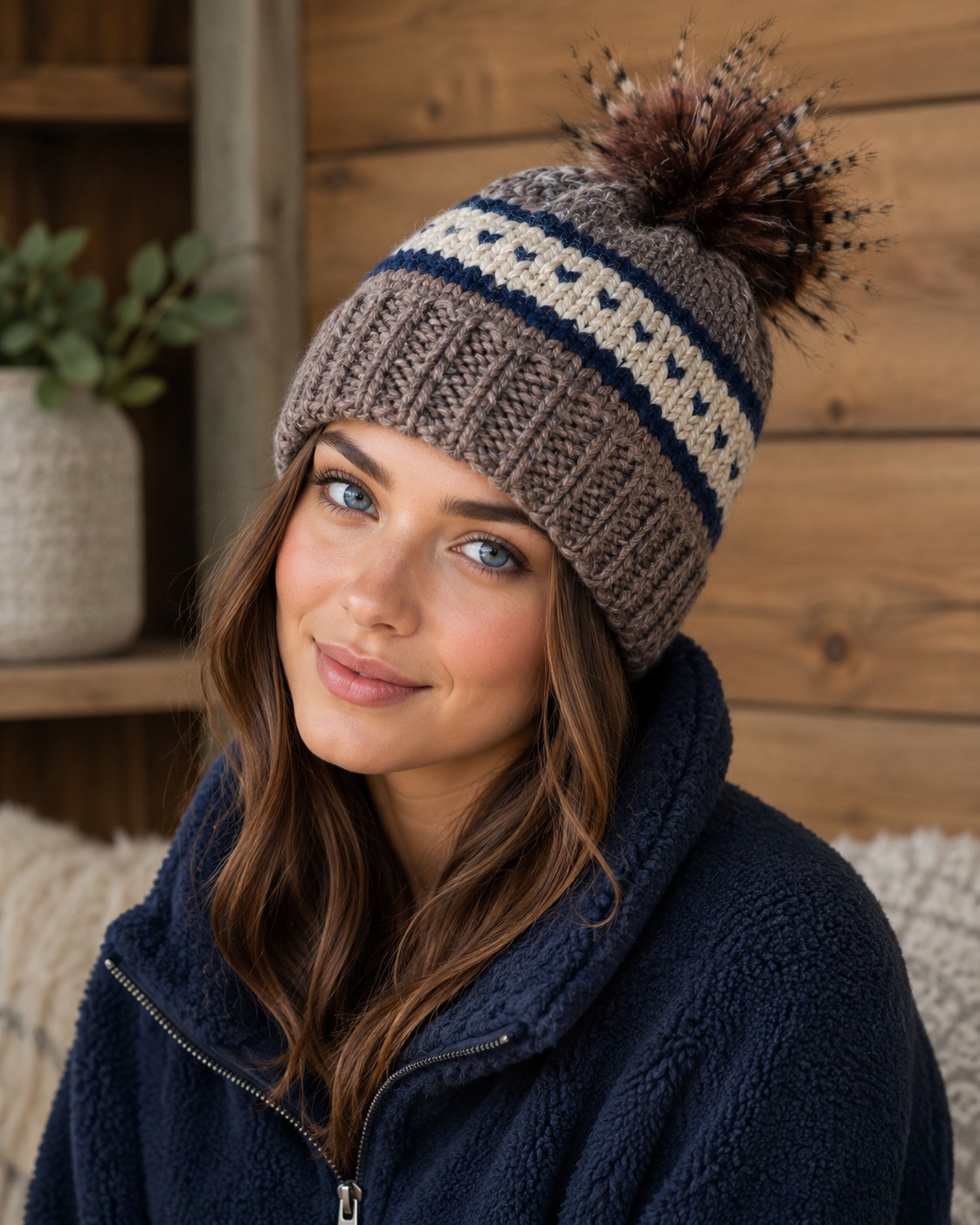 Capes Beanie Knitting Pattern pattern preview.