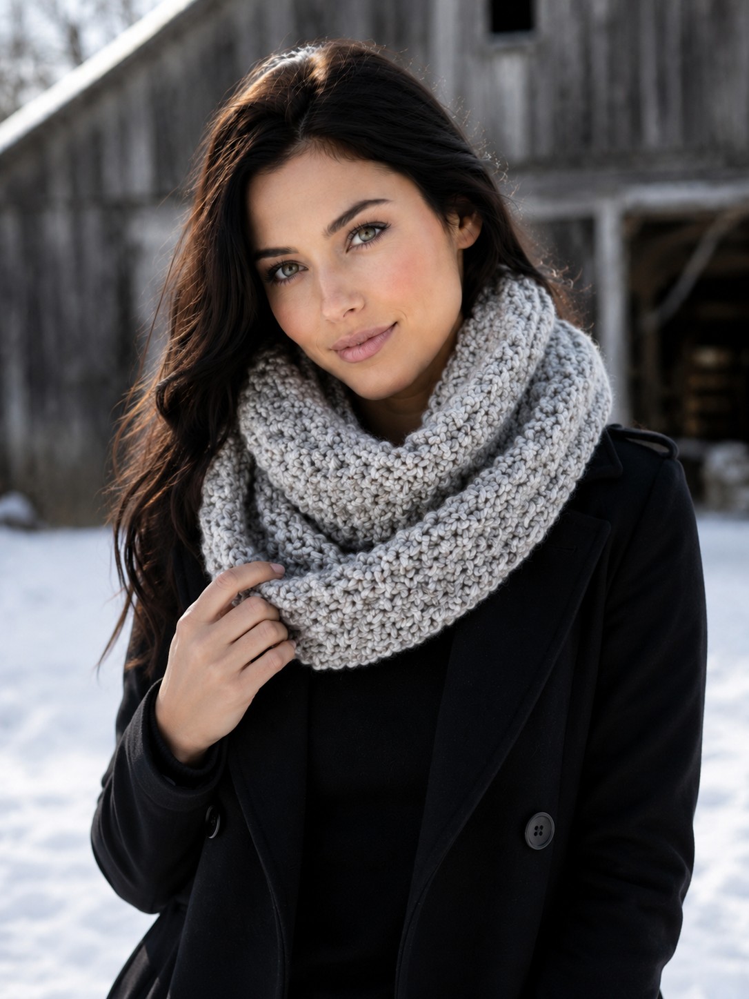 Laine Scarf Knitting Pattern pattern preview.